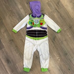 Disney PIXAR TOY STORY Buzz Lightyear Space Ranger Suit Zip Up Pajamas